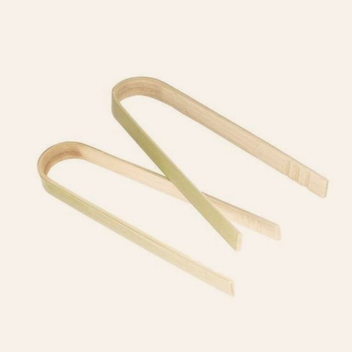 Bamboo Disposable Tongs - 10 Pack