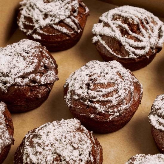 Almond Banana Chocolate Muffin Platter