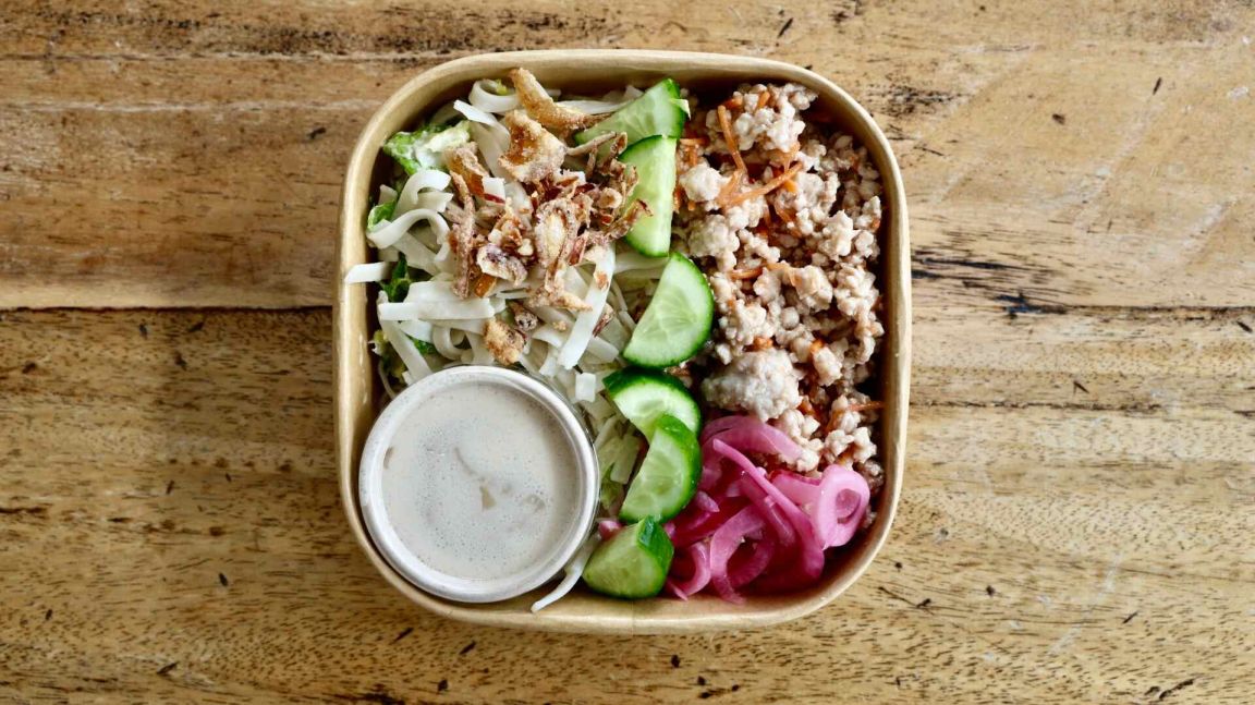 Thai Herb Chicken Noodle Bowl