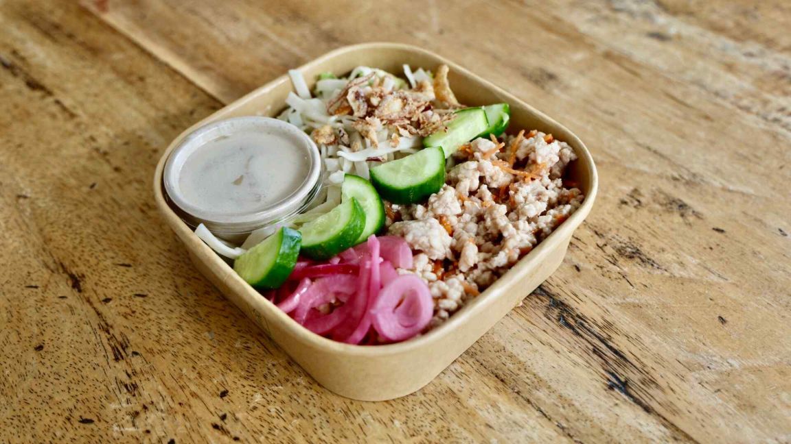 Thai Herb Chicken Noodle Bowl