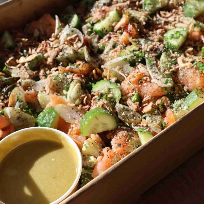 Miso Salmon & Potato Salad Platter