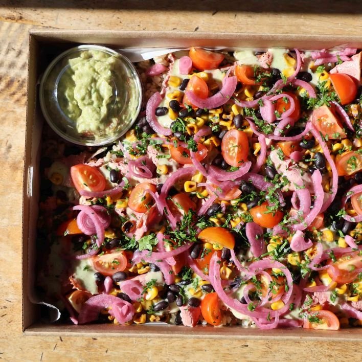 Beef Burrito Salad Platter
