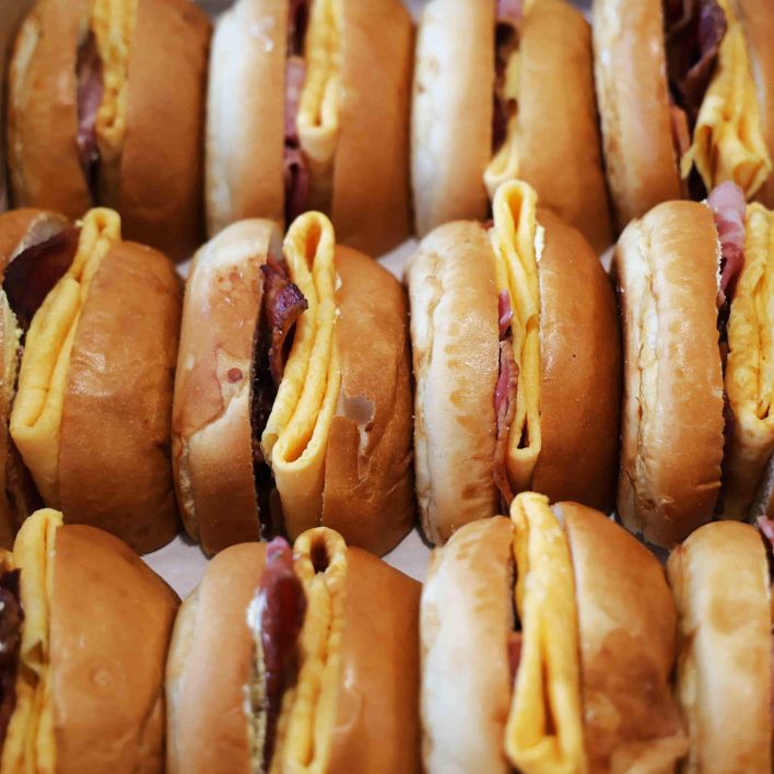 Bacon & Egg Roll Platter