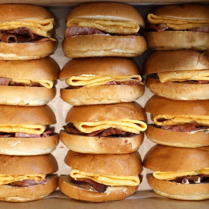 Bacon & Egg Roll Platter