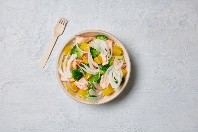 Smoked Salmon Individual Salad Bowl