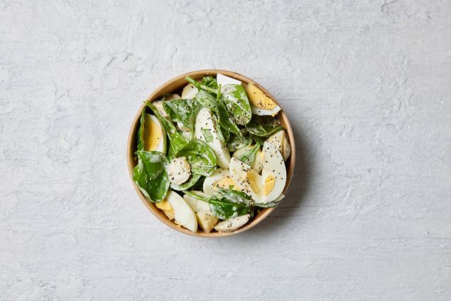 Simple Egg Individual Salad Bowl