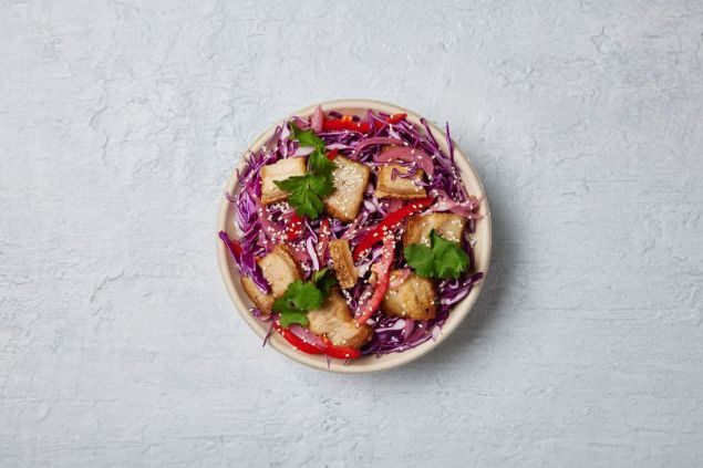 Crispy Pork Belly Individual Salad Bowl