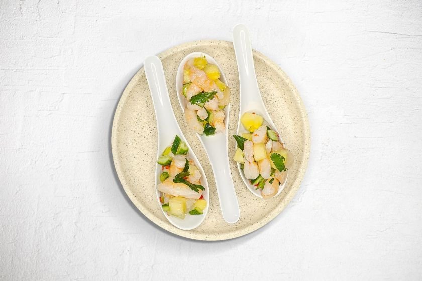 prawn and  pineapple salsa