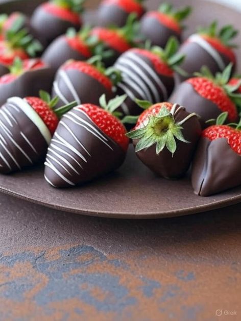 Chocolate dipped strawberries (20 pc ) 