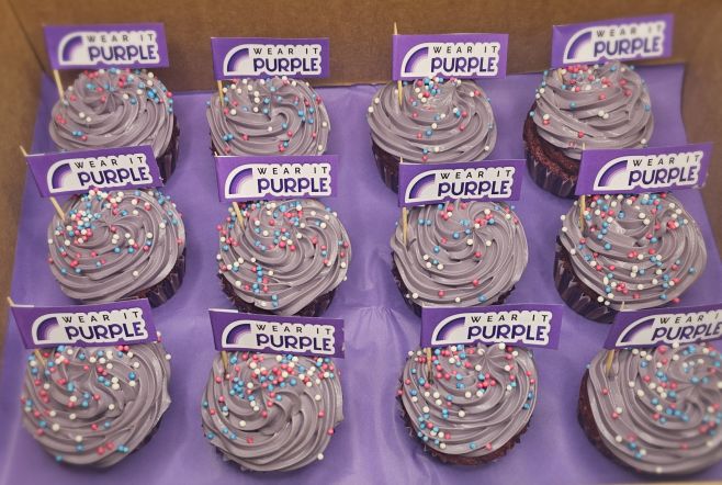 Purple Pride cupcakes