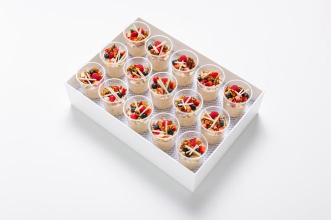 Bircher Muesli, Seasonal Berries, Mix Roasted Seeds and Nuts