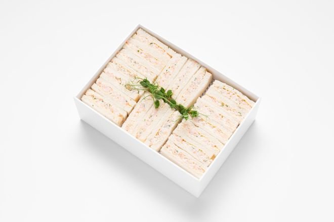 Prawn, Citrus and Dill Mayo Finger Sandwiches