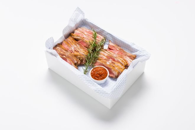 Herb Roasted Lamb Rump, Harissa