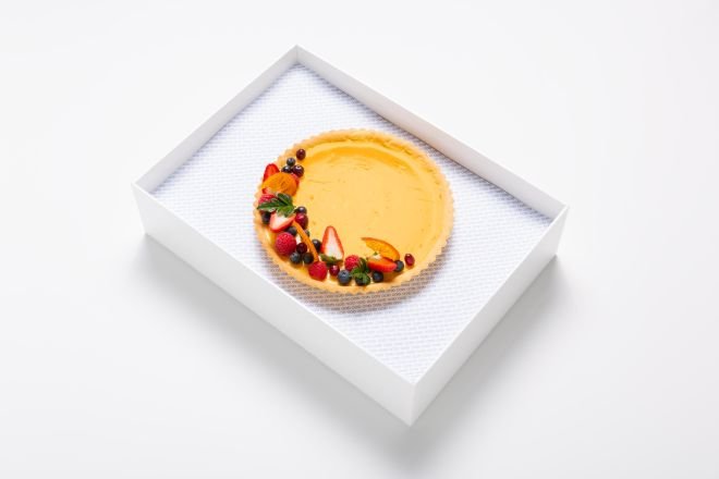 Whole Lemon Tart with Candied Citrus
