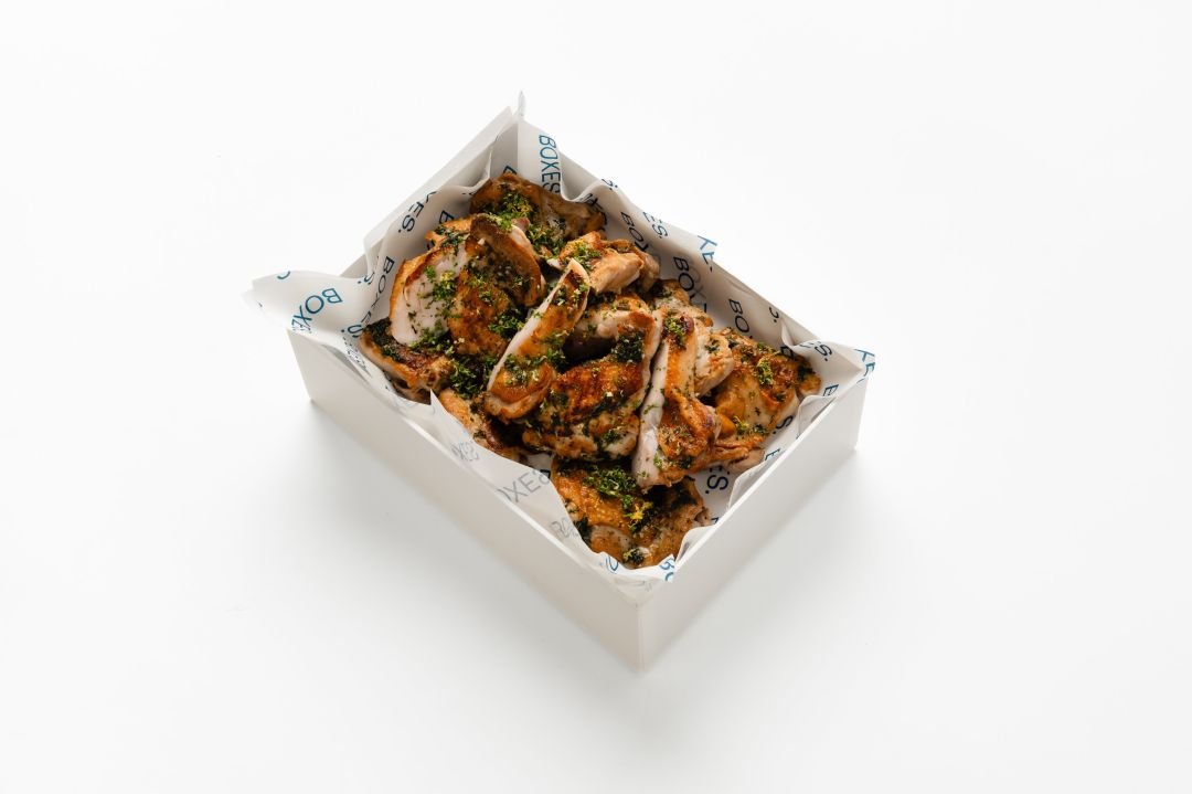 Garlic and Herb Crispy Chicken Thighs, Citrus Gemolata