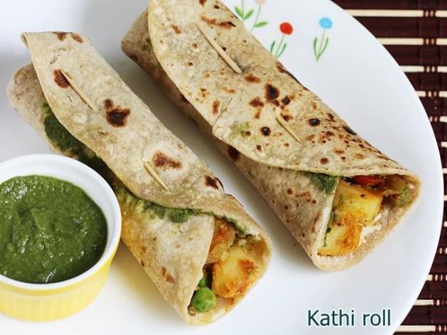 Fresh Toasted Roti Sandwich Lunch