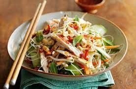 Individual Chicken Asian Vermicelli Noodle Salad