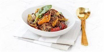 Individual Quinoa and Roasted Vegetable Salad