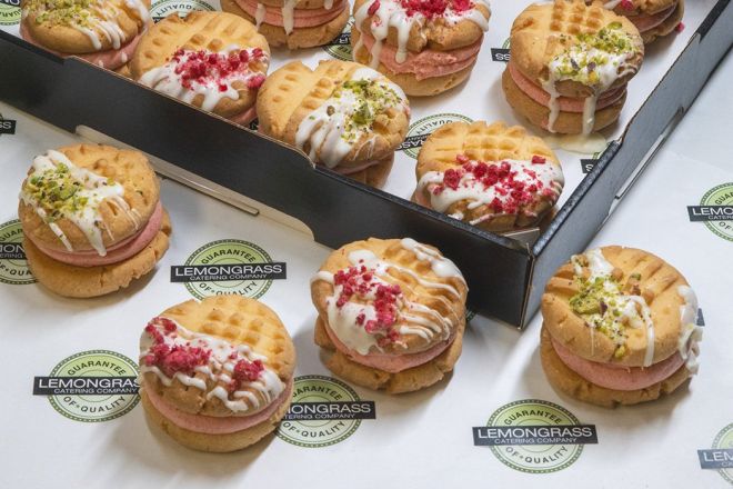 YO YO COOKIES - shortbread style cookies sandwiched together with custard butter cream 