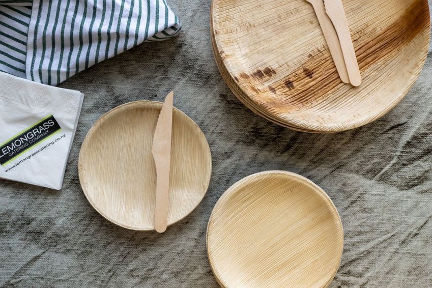 PALM LEAF PREMIUM BAMBOO SIDE PLATE 