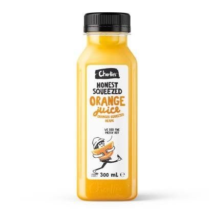 CHARLIES ORANGE JUICE - 300ml (12 bottles per pack) 