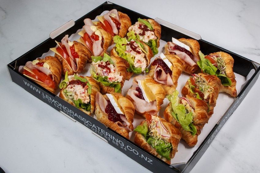 BABY CROISSANT PLATTER - Variety of Fillings - Choose 15 or 24 croissants - Sunday Catering 