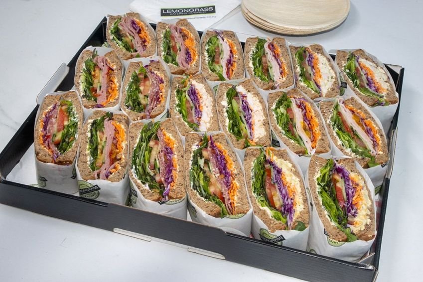 WHOLEGRAIN SANDWICH HALVES PLATTER - 12 or 24 halves 