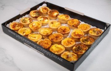 QUICHE PARTY SIZE SAVOURY PLATTER - 15 or 24 quiche - Cold - Sunday Catering 