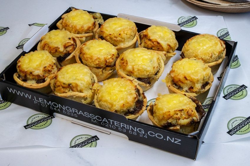 POTATO TOP BEEF SAVOURIES -  hot