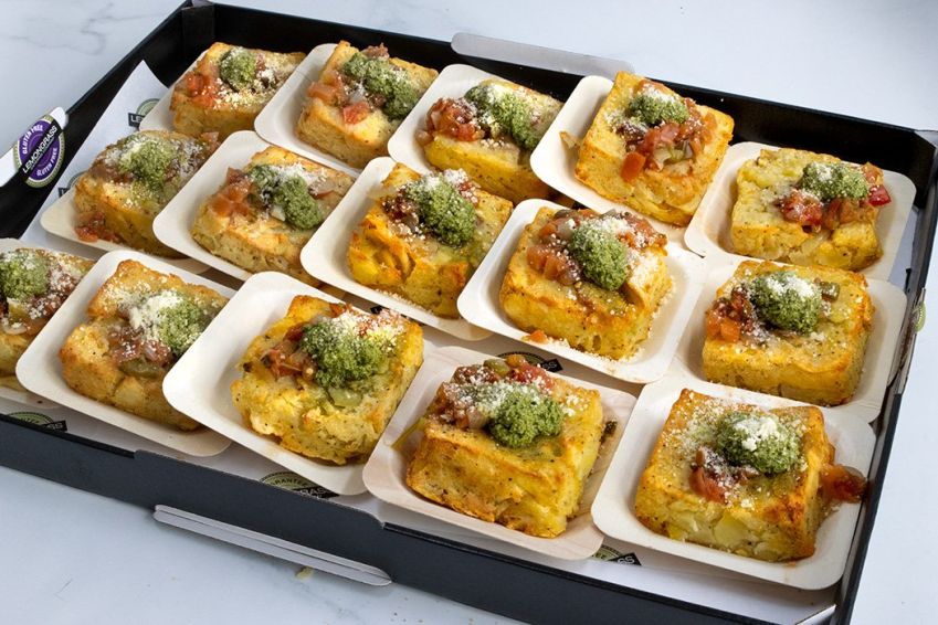 POTATO HASH SAVOURY - with your choice of toppings - hot