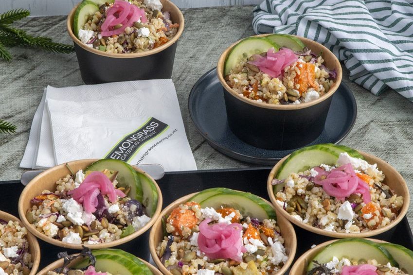 ROASTED VEGETABLE AND BULGHAR WHEAT SALAD TUB 