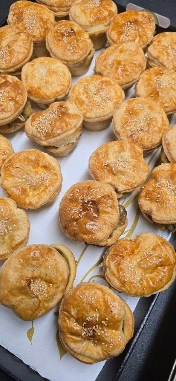 SLOW COOKED PORK, KUMARA & WATERCRESS PIE with a hint of coarse grain mustard  - Matariki 
