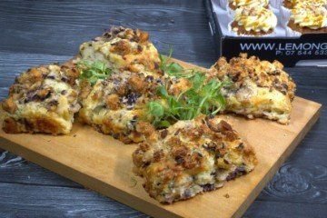 SAVOURY SCONE WITH PUMPKIN, SAGE & ONION STUFFING and served with real NZ butter on the side - Matariki 