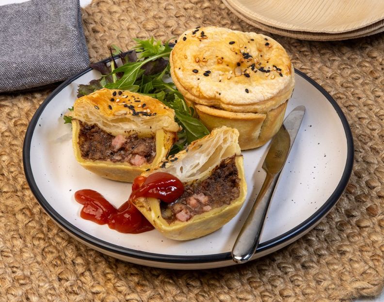 BEEF BACON & CHEESE PIE  