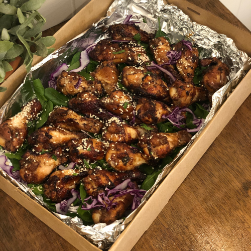 Honey soy chicken wing box