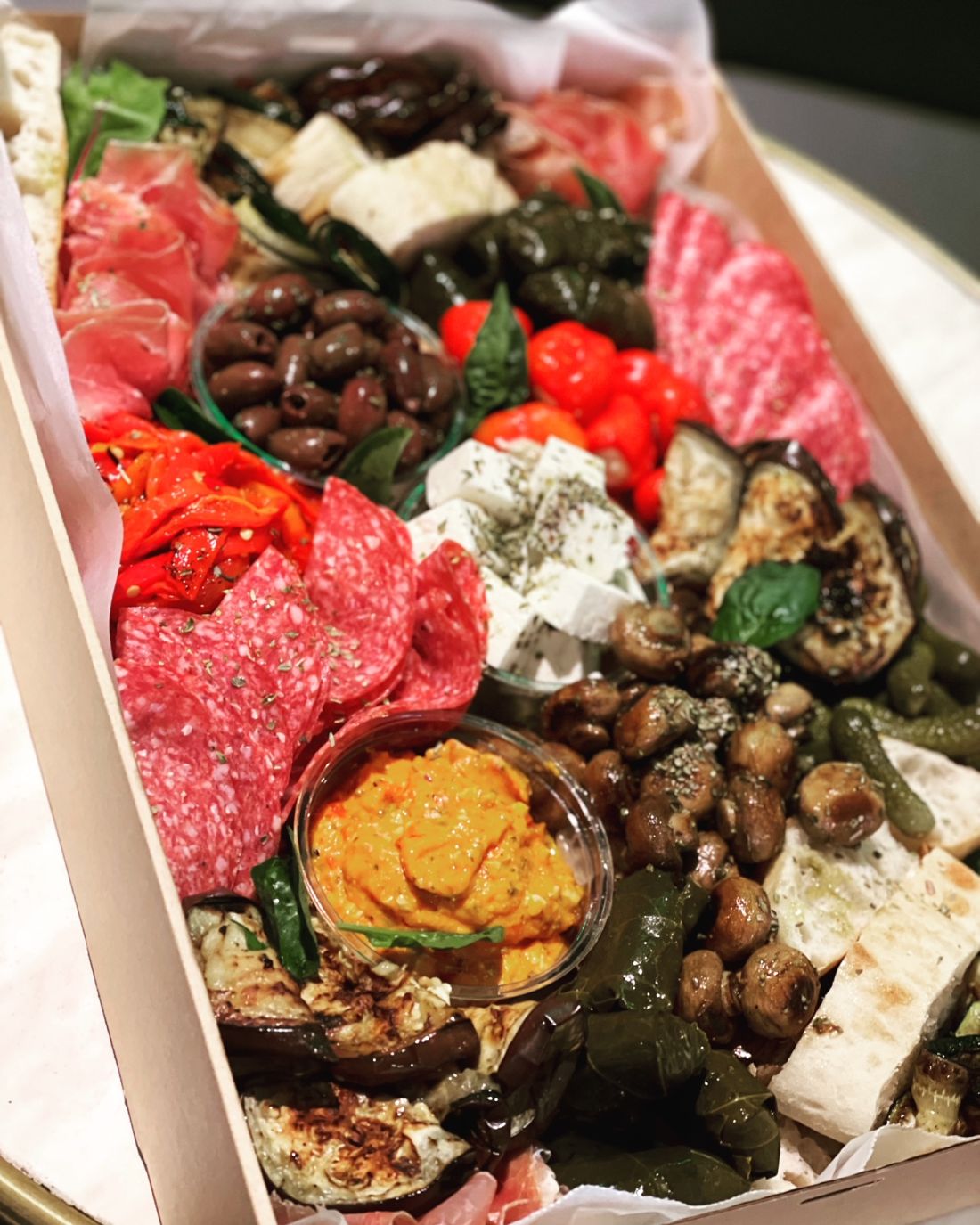 Gourmet antipasto grazing platter