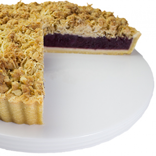 Apple & blueberry crumble - 28cm