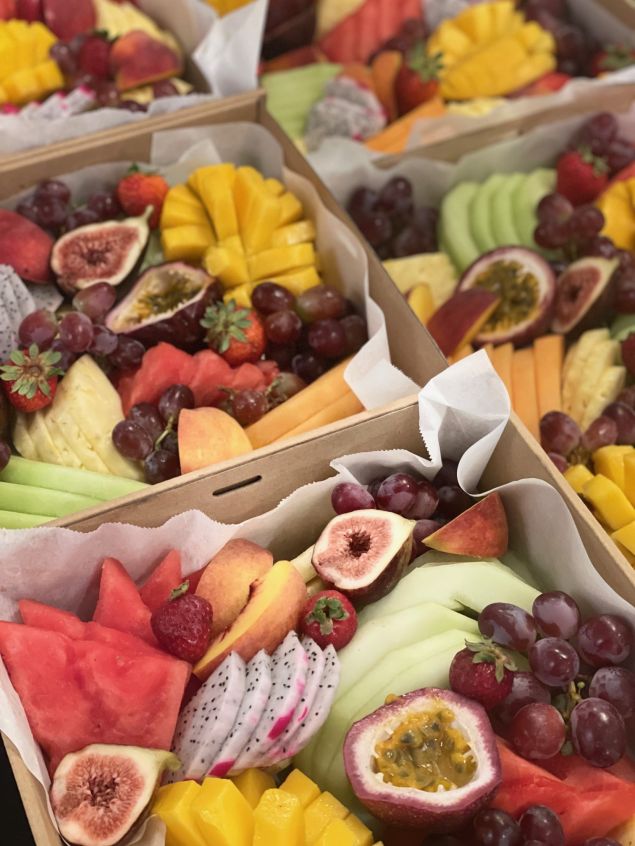 Seasonal fresh fruit platter