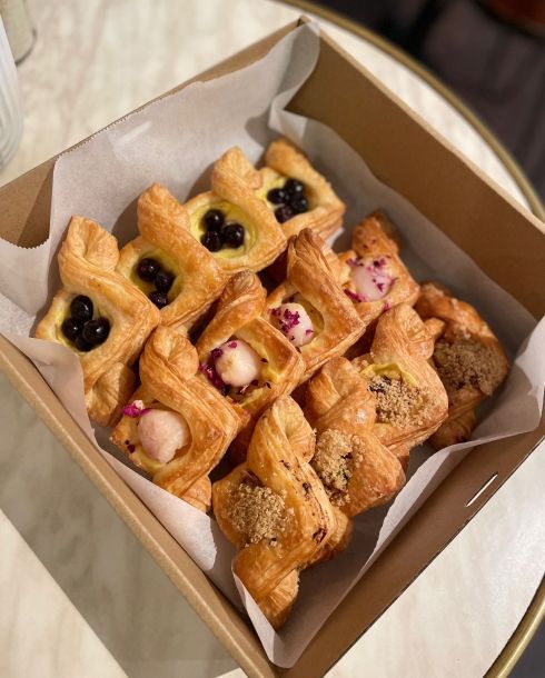 Petite fruit Danish pastries