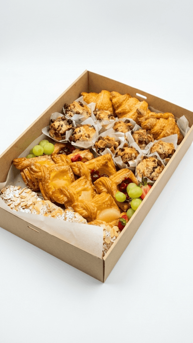 Petite freshly baked pastry box