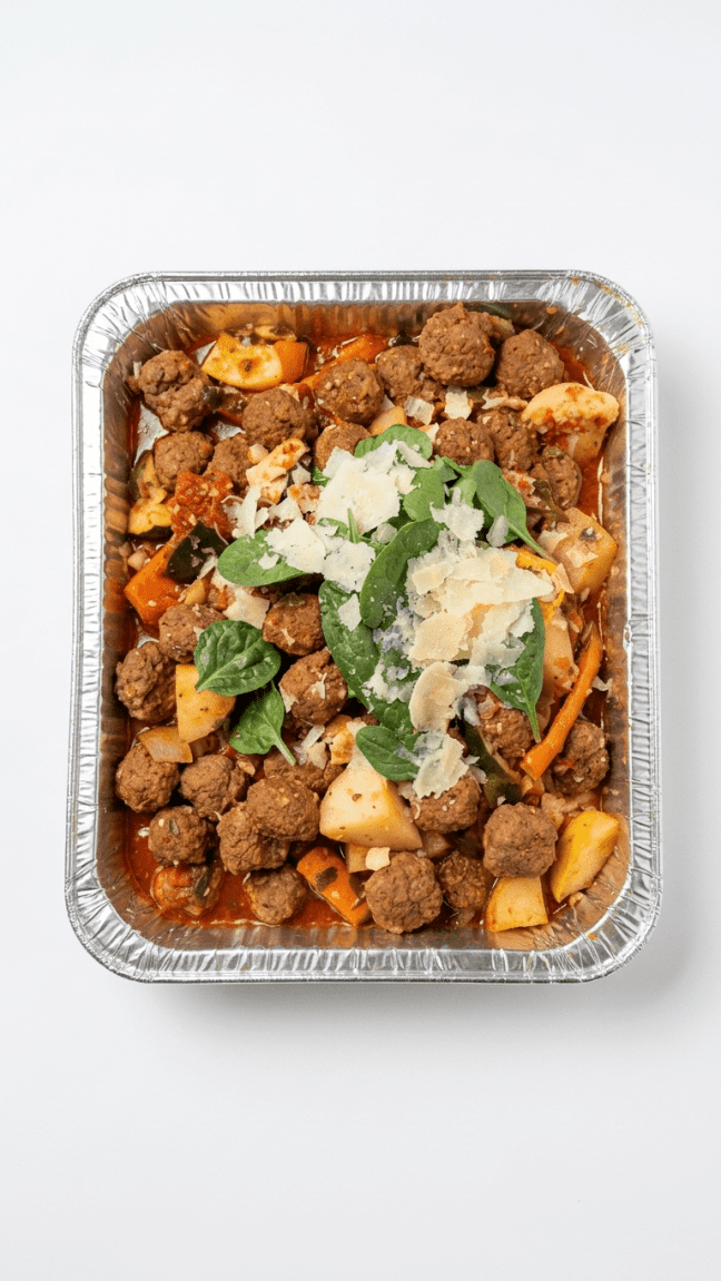 Authentic Italian meatballs tray