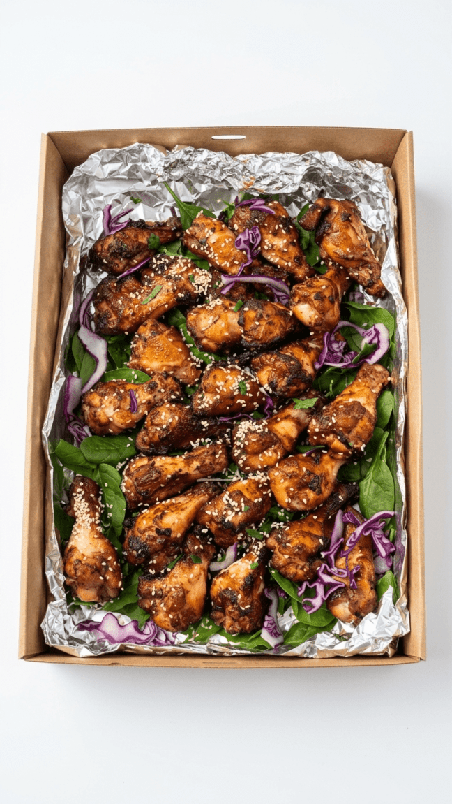 Honey soy chicken wing box