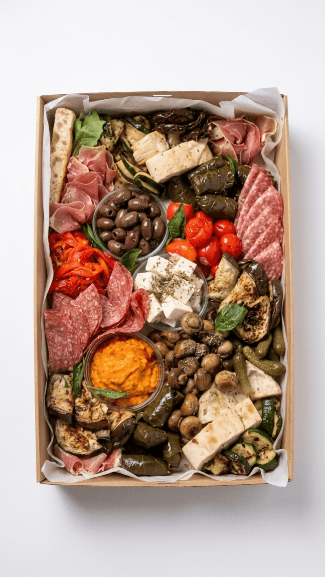 Gourmet antipasto grazing platter