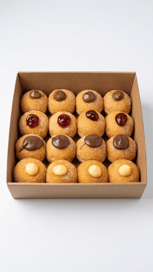 Decadent filled Donut box