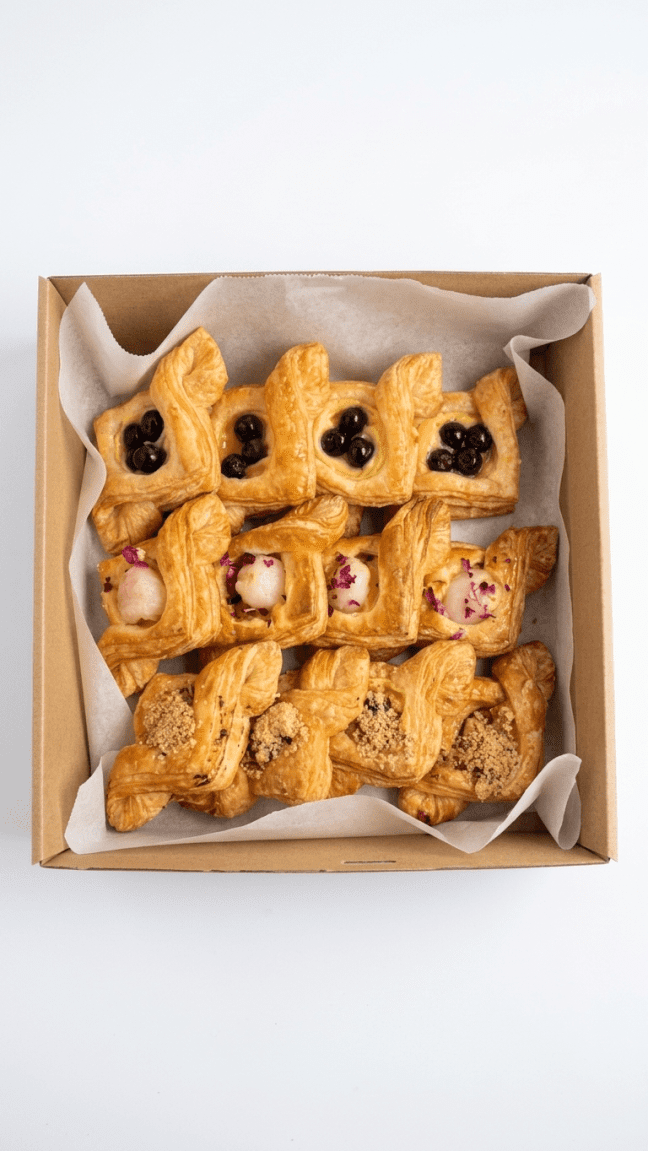 Petite fruit Danish pastries