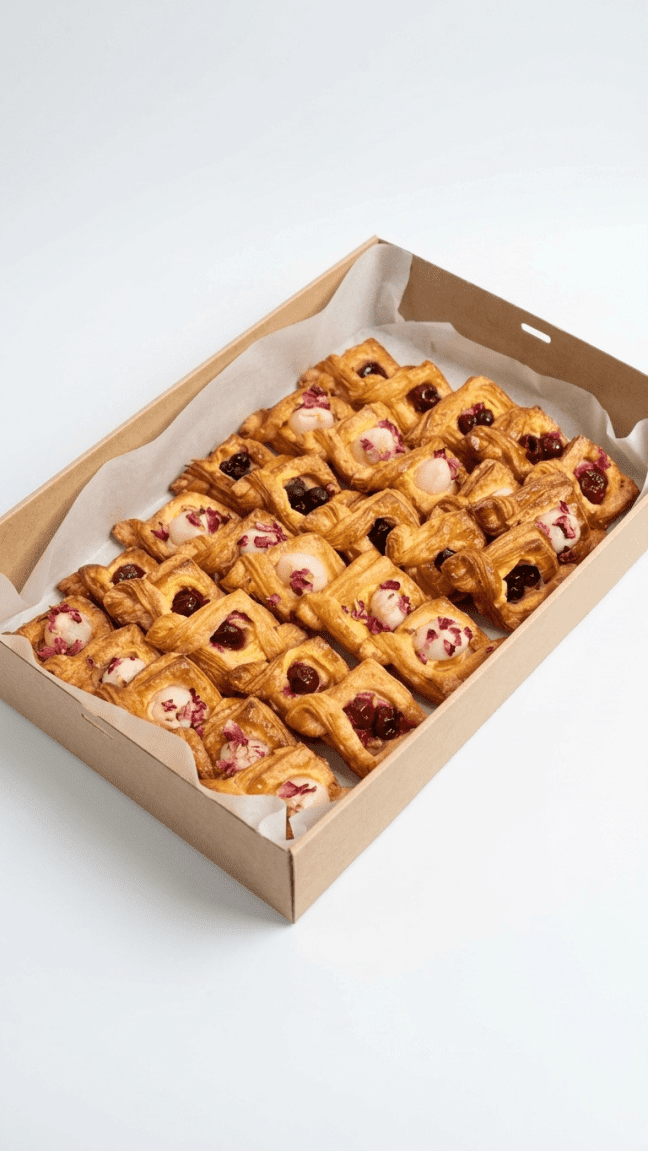 Petite fruit Danish pastries