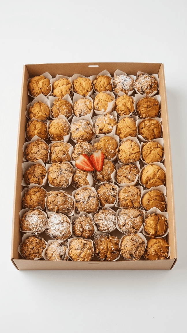 Petite homemade muffins