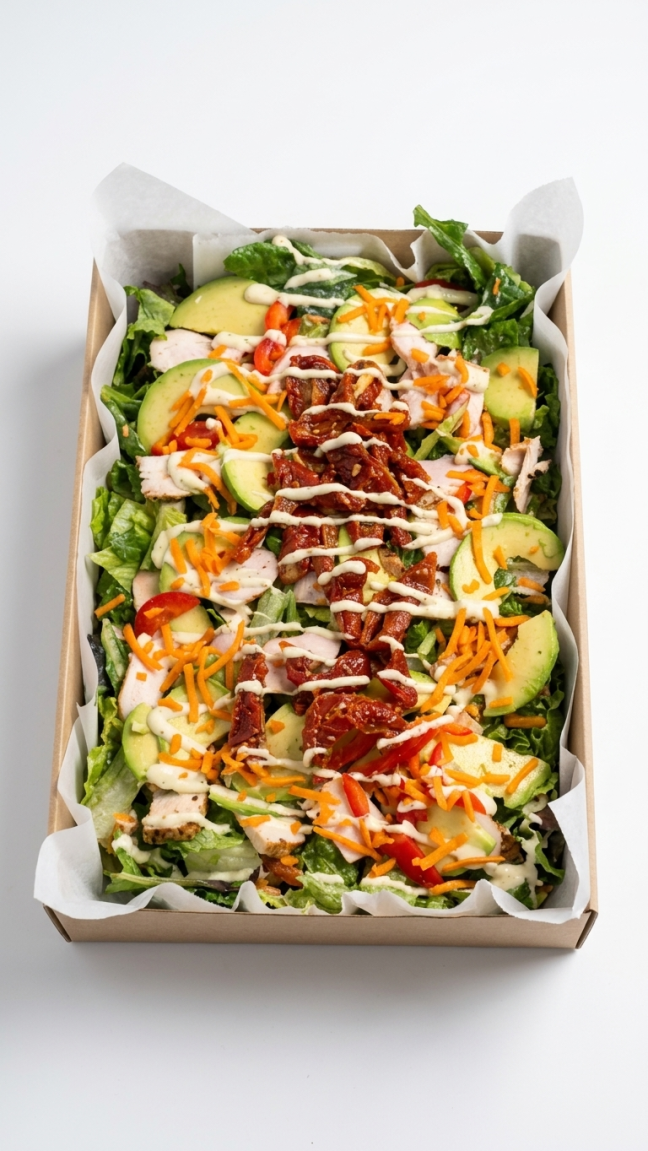 Grilled chicken salad tray