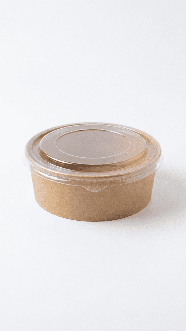 Take home containers - 500ml kraft bowl with lid