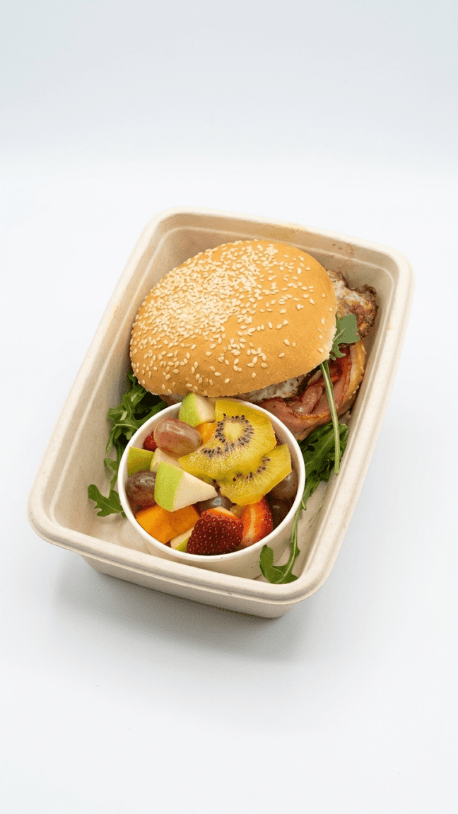 B&E Roll/Croissant - Complete Breakfast Box